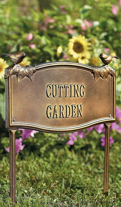 Personalized Garden Plaque | Grandin Road | Garden plaques, Outdoor deco, Garden