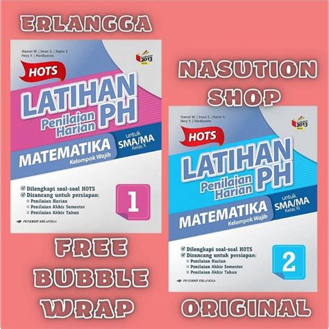 Jual Buku Hots Latihan PH Matematika Kelas 1 2 10 11 SMA Erlangga K13