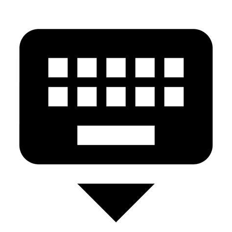 Keyboard Hide Free Vector Icons On Creazilla