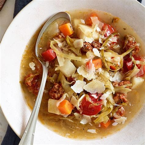 Spicy Sausage And Cabbage Soup Recipe At Rose Brady Blog