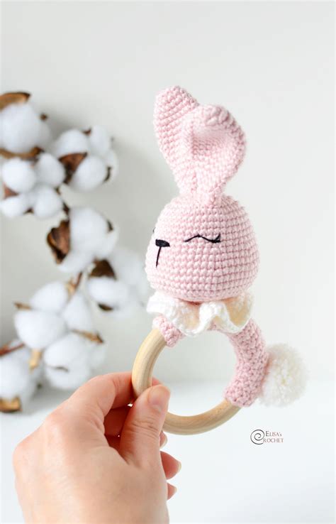 Bunny Teething Ring Free Crochet Pattern By Elisa S Crochet