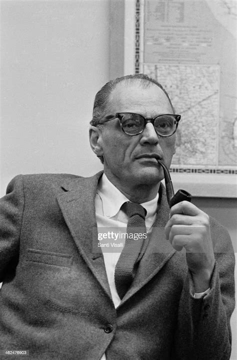 Playwright Arthur Miller Posing For A Portrait On March 22 1968 In