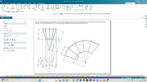 Development Of Lateral Surfaces Of Solids Pentagonal Pyramid 03 YouTube