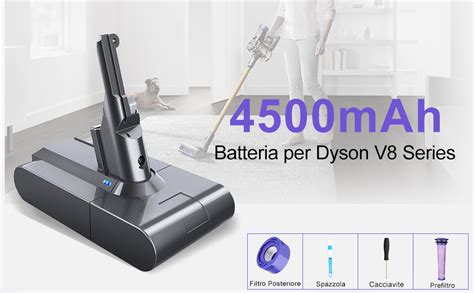 Batteria Per Dyson V Flylinktech Batteria Di Ricambio Mah Dyson