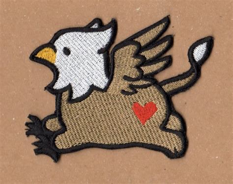 Zu Niedlich Griffin Patch Etsyde