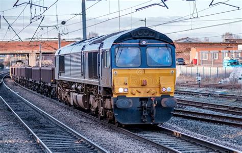 A Blue And Yellow Diesel Locomotive Stock Image Image Of Journey Locomotive 112330007