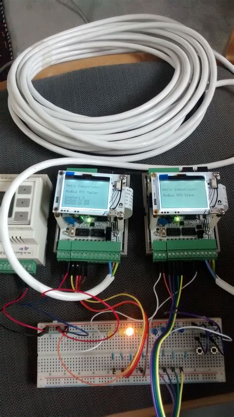 Modbus RTU Master And Slave Industruino