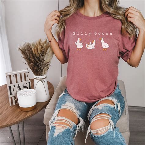 Silly Goose Tee Silly Goose Shirt Goose T Shirt Goose Shirt Comfort Colors Shirt Funny