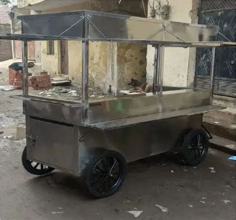 Ss Display Counter Rialmate Stainless Steel Street Food Cart