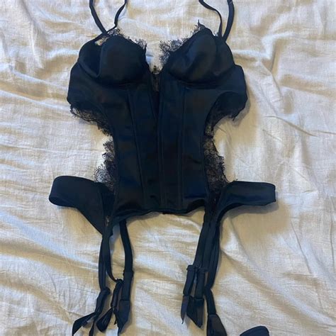 La Perla Intimates And Sleepwear La Perla Corset And Thong Worn For