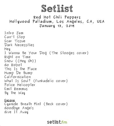 Malibu Love Sesh Highlights With Red Hot Chili Peppers And More Setlist Fm