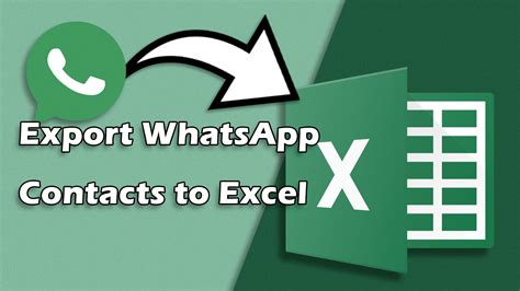 Exportar Contactos De Whatsapp A Excel Maneras F Ciles