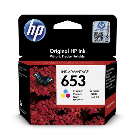 HP 653 Tri Color Original Ink Advantage Cartridge HP 6075 6475