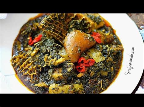 Learn How To Make Afang Soup With Sisi Jemimahs Recipe Bellanaija