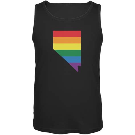 Nevada Lgbt Gay Pride Rainbow Black Adult Tank Top X Large Walmart