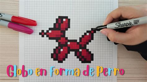 Como Dibujar Un GLOBO EN FORMA DE PERRO En PIXEL ART Tutorial Paso A