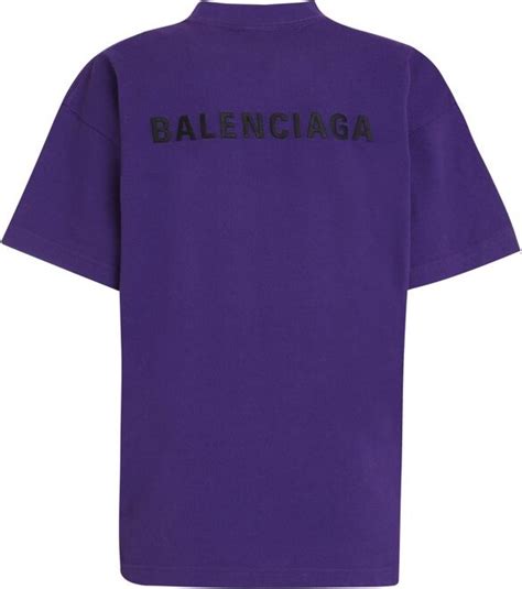 Balenciaga Logo Embroidered T Shirt Shopstyle