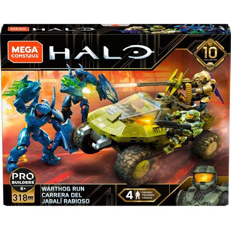 Mega Construx Halo Warthog Run Construction Set With Micro Action