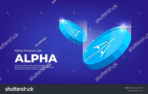 Alpha Finance Lab Alpha Coin Cryptocurrency Royalty Free Stock