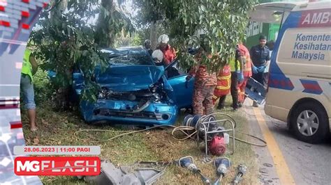 Empat Maut Termasuk Bayi Dalam Nahas Kereta Treler Mgflash Youtube