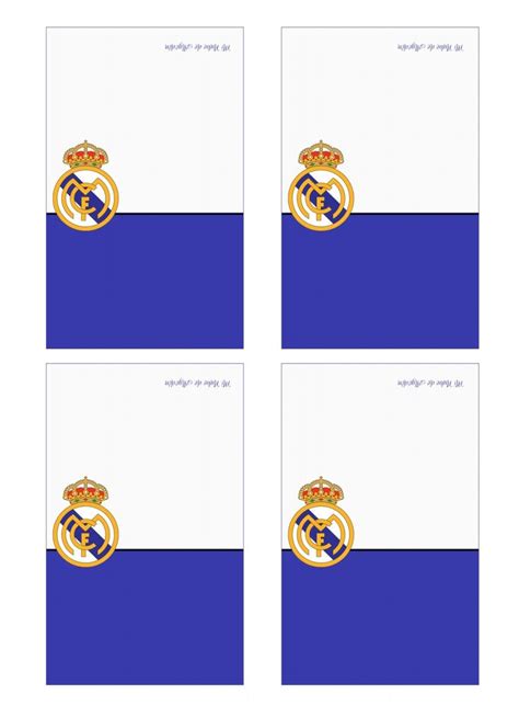 INVITO PER COMPLEANNO O FESTA A TEMA REAL MADRID En 2024 Imprimibles