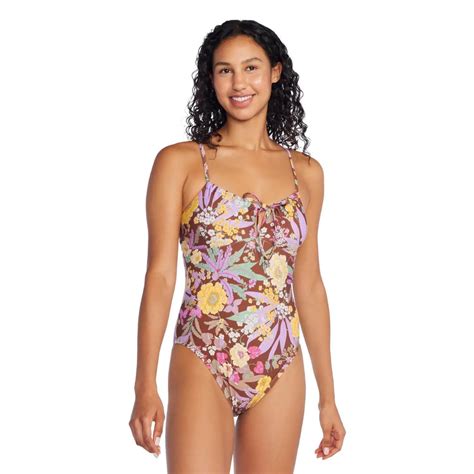 Ws Printed Bandeau One Piece Swimsuit Overlander Sports