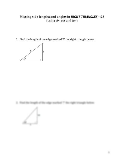 Grade 10 Trigonometry Multiple Choice Questions 1