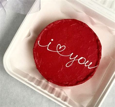 Red I Love You Bento Cake Zivmart