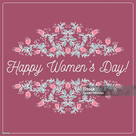 Happy Women Day Stock Illustration Download Image Now Abstract