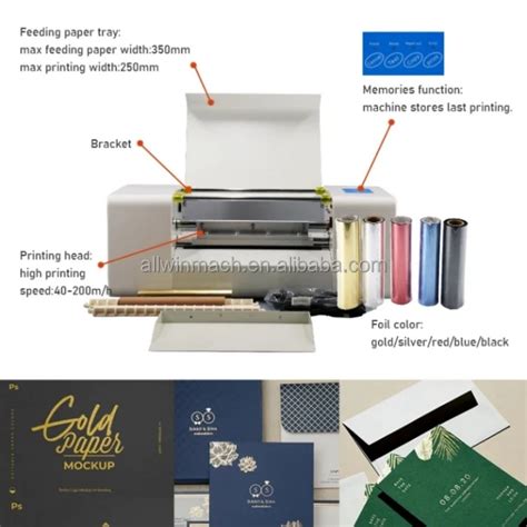 Factory C Automatic Digital Gold Aluminum Foil Printer Wedding Card Foil Printing Machine Hot
