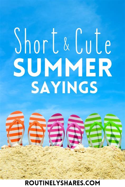 100 Short And Cute Summer Sayings For Your Summertime Moments In 2024