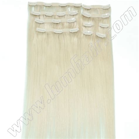 Clip On Hair Extensions 613 Blonde Color Lumhair