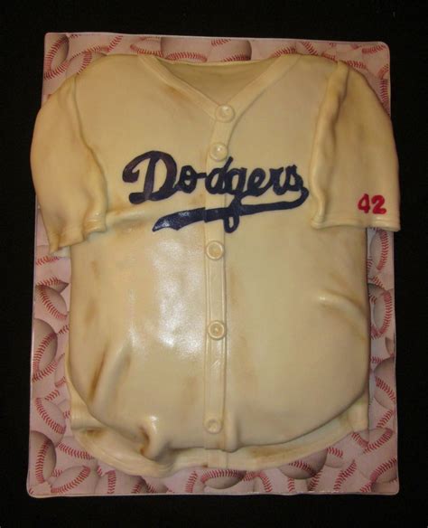 Jackie Robinson Baseball Jersey Cake - CakeCentral.com