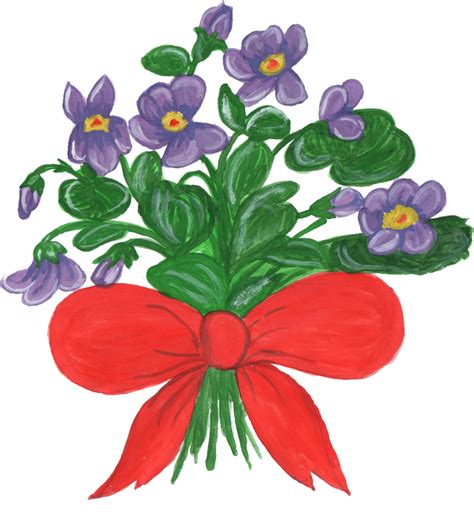 Wildflower Bouquet Drawing | Free download on ClipArtMag