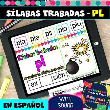 PL Syllables in Spanish Sílabas Trabadas PL Boom Cards Distance