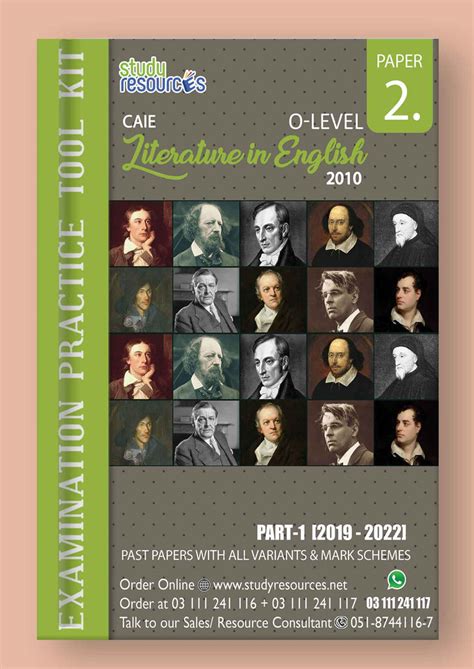 Cambridge O-Level Literature In English (2010) P-2 Past Papers (2019-2 ...