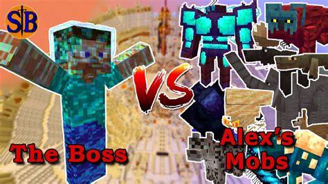 The Boss Vs Alexs Mobs Minecraft Mob Battle Youtube