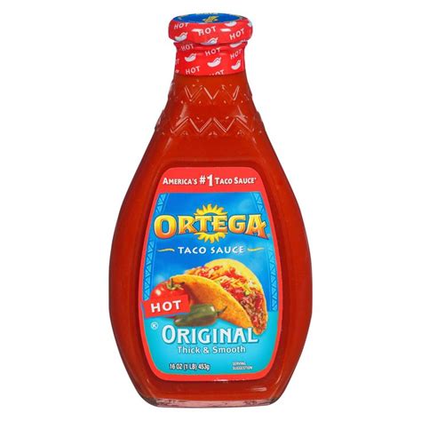 Ortega Hot Taco Sauce 16oz Taco Sauce Ortega Taco Sauce Sauce