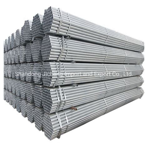 ASTM Large Diameter Ms ERW Hollow Gi Schedule 40 ERW Hot DIP Pre Galvanized Tube China