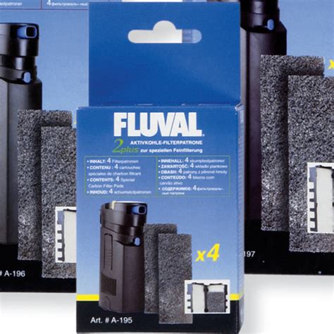 FLUVAL Aktivkohle Filterpatronen 4er Pack Zu Fluval 2plus Filter