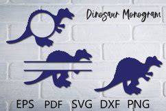 Dinosaur Monogram SVG Cut File For Cricut 826268