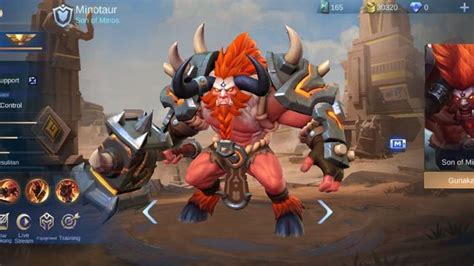 Build Terbaik Hero Minotaur Di Season 33 Mobile Legends Roam Tank