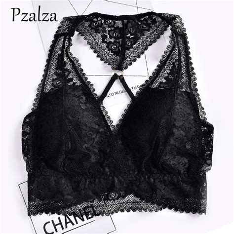 New Women Bralette Plunge Backless Sexy Halter Bralette Fashion Ladies Bra Party Club Lace