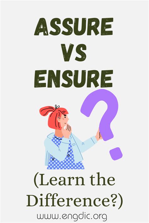 Assure Vs Ensure What S The Difference EngDic