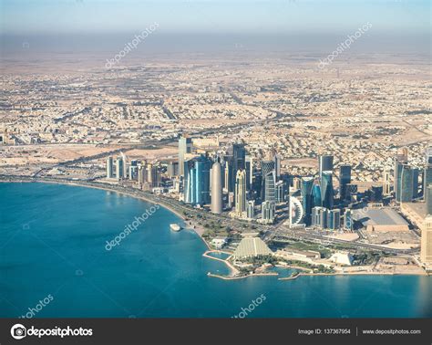 Doha aerial skyline, Qatar — Stock Photo © jovannig #137367954