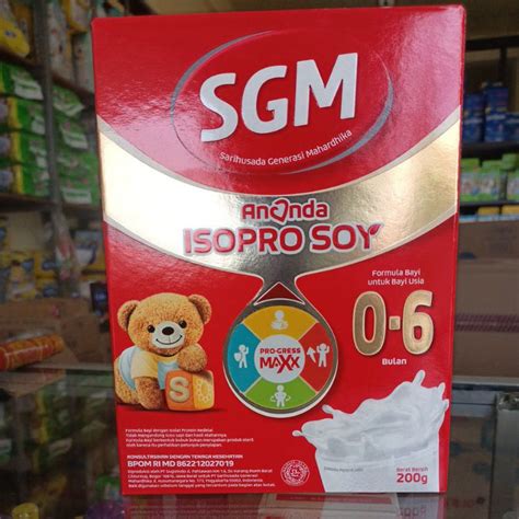 Jual SGM ANANDA SOYA 0 6 BULAN 200G Shopee Indonesia