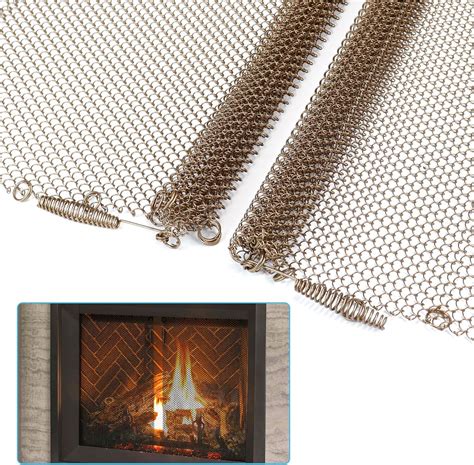 Amazon Air Jade Fireplace Mesh Screen Curtain Two H X W