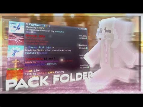 Pack Folder 1 MCBE MCPE YouTube