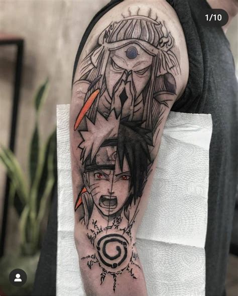 Tattoo Naruto E Sasuke Tatuagem Do Naruto Tatuagens De Anime Tatuagem