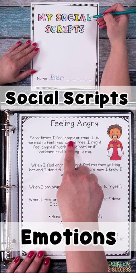 Social Scripts For Emotions Editable Stories Narratives Social